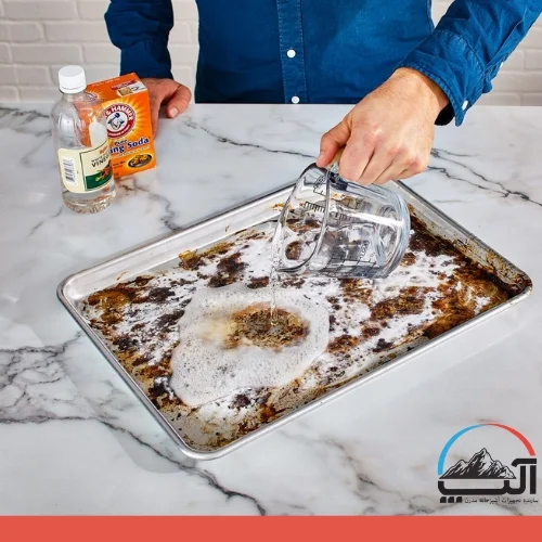 سینی فر با چی تمیز کنیم