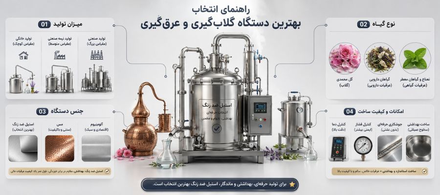 بهترین کندانسور برای عرق گیری